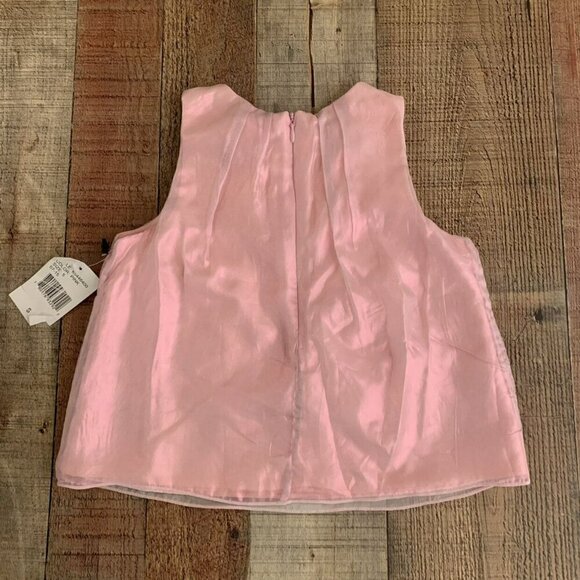 Pippa & Julie Pink Iridescent Tank Top with zipper back - 5 - Picture 6 of 7